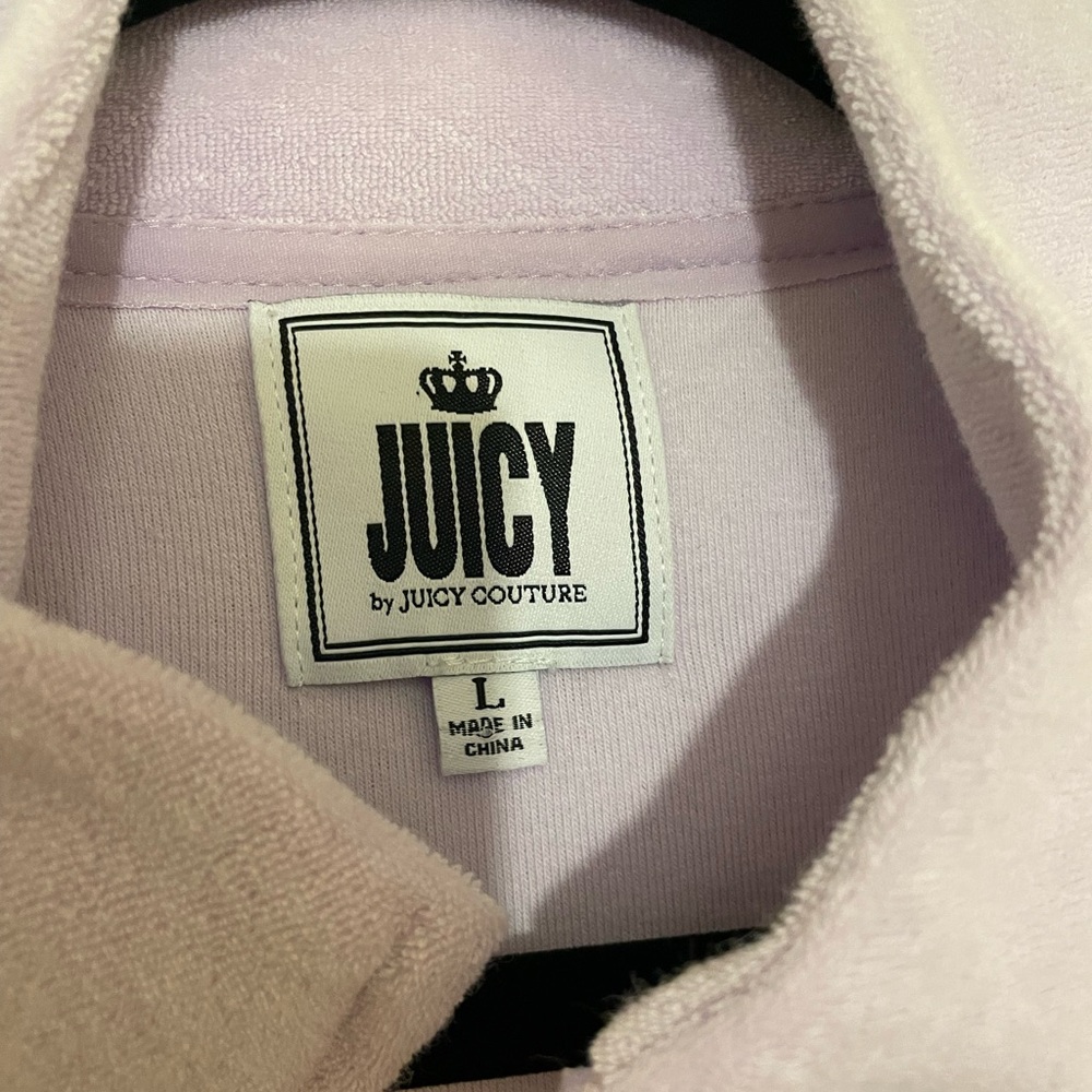 NWT Juicy Couture Terry Cloth Zip Front Sweatshirt - Picture 2 of 6